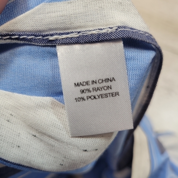 DREW Whitney Striped Wide Leg Side Slit Pants - Picture 6 of 9